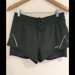 olive green Avia shorts